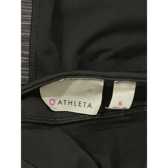 NWT Athleta Black/Gray Lycra Tank Top Women's size S - Picture 5 of 5